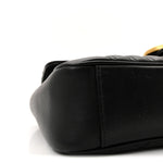 Calfskin Matelasse Small GG Marmont Shoulder Bag Black