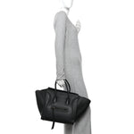 Supple Calfskin Medium Phantom Luggage Black