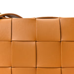 Lambskin Maxi Intrecciato Small Cassette Crossbody Bag Clay