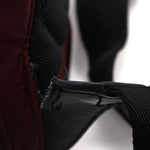 Nylon Medium Rucksack Backpack Burgundy Red