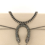 Dollar Calfskin Crystal Super Mini Dionysus Shoulder Bag Mystic White Black Diamond