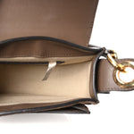Calfskin Crocodile Embossed Small Tess Bag Army Green