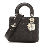 Lambskin Cannage Small My ABCDior Lady Dior Dark Brown