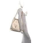 Lambskin Matelasse Large Jamie Pochon Crema Soft