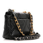 Lambskin Quilted Medium Chanel 19 Flap Black
