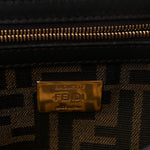 Fabric Jacquard FF 1974 Medium Baguette Tobacco Moro Black