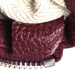 Pebbled Calfskin Mini B Shoulder Bag Red
