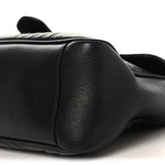 Calfskin Matelasse Small GG Marmont Top Handle Shoulder Bag Black