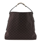 GG Supreme Monogram Large Beatrix Tote Dark Brown