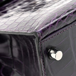 Shiny Niloticus Crocodile Kelly Sellier 28 Amethyst