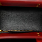Smooth Calfskin Mini Horizon Satchel Red