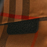 Coated Canvas Calfskin Vintage Check Medium Note Crossbody Bag Black