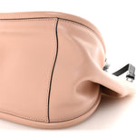 Calfskin Small Ruched Tote Peach
