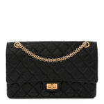 Aged Calfskin Quilted 2.55 Reissue 226 Flap Black