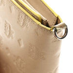 Calfskin Ottomar Klara Tri Fold Phone Wallet On Strap Croissant