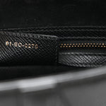 Grained Calfskin Saddle Bag Black