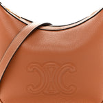Supple Calfskin Small Triomphe Heloise Shoulder Bag Tan