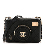 Lambskin Quilted Coco Click Bag Black