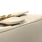 Calfskin Matelasse Mini GG Marmont Shoulder Bag White