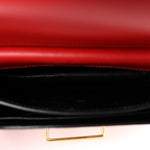 City Calfskin Saffiano Cahier Bag Fuoco Black