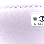 Shiny Caviar Mini Preppy Coco Shoulder Bag Purple