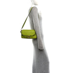 Nappa FF 1974 Embossed Baguette Wasabi