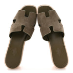 Suede Goatskin Cork Eze 30 Sandals  40 Vert Toundra