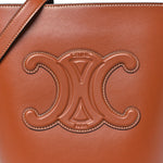 Smooth Calfskin Small Cuir Triomphe Bucket Bag Tan