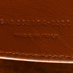 Calfskin Crocodile Embossed Suede Medium Reversible Monogram Kate Satchel Military Taupe