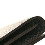 Grained Metallic Calfskin Monogram Chain Wallet Bronze