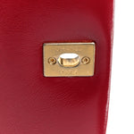 Shiny Lambskin Quilted Small Fashion Therapy Flap Bag Red