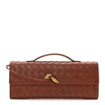 Nappa Intrecciato Long Andiamo Top Handle Sapele
