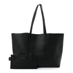 Calfskin Large Shopping Tote Black