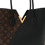 Calfskin Monogram Kimono Tote  Black