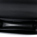 Box Calfskin 30 Montaigne Flap Bag Black