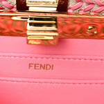 Vitello King Shiny Nappa Intreccio Petite Peekaboo I SEE U Satchel Pink Dalia