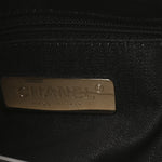 Calfskin Stitched Large Stripe Hobo Beige Black