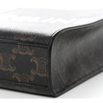 Triomphe Canvas Calfskin Mini Vertical Cabas Tan