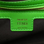 Nappa FF 1974 Embossed Baguette Tomatillo