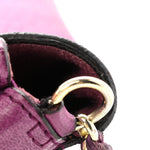 Heavy Grain Calfskin Small Margaret Crossbody Purple