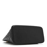 Caviar Quilted Medallion Tote Black