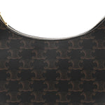 Triomphe Canvas Calfskin Ava Shoulder Bag Tan