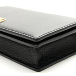 Calfskin Mini GG Marmont Chain Wallet Black
