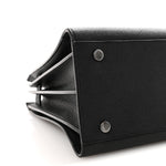 Grained Calfskin Small Sac De Jour Black