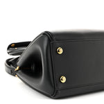 Supple Calfskin Small Madrid Bag Black