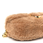 Faux Fur Calfskin Mini The Teddy J Marc Shoulder Bag Camel