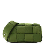 Nylon Intrecciato Padded Tech Mini Cassette Belt Bag Avocado