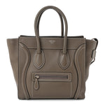 Drummed Calfskin Micro Luggage Souris