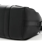 Grained Calfskin Aerogram City Keepall Black