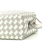 Nappa Wavy Bicolor Intrecciato Small Loop Camera Bag Agate Grey Glacier